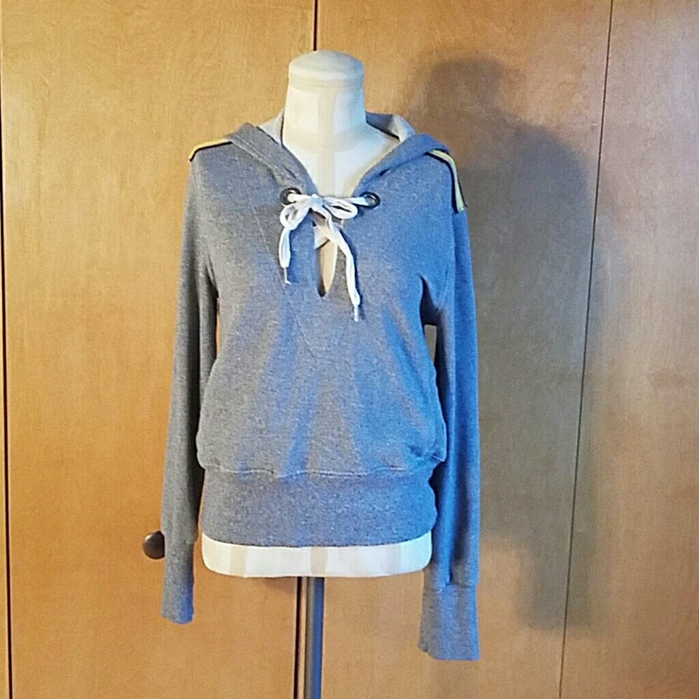 Gray Hoodie Sweatshirt Splendid for Anthropologie